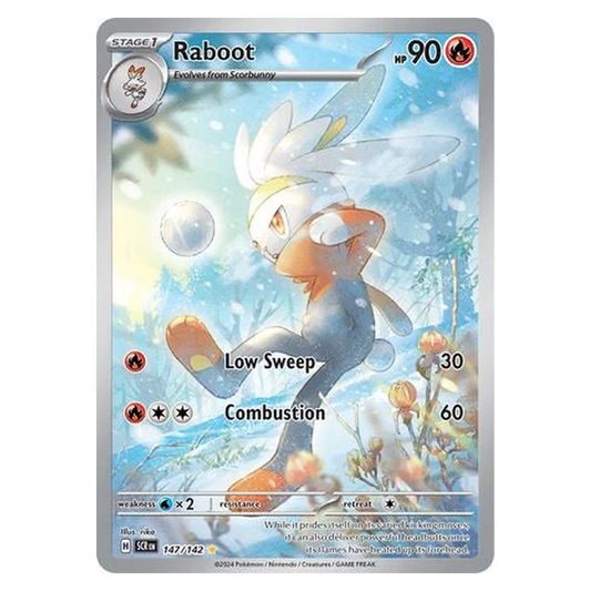 Pokemon TCG Raboot 147/142 Illustration Rare - Stellar Crown
