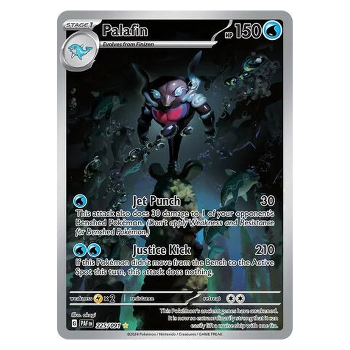 Pokemon TCG Palafin 225/091 Illustration Rare - Paldean Fates