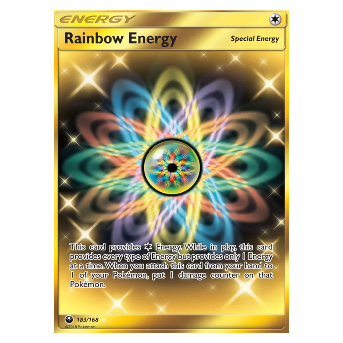 Rainbow Energy 183/168 Rare Secret — Celestial Storm