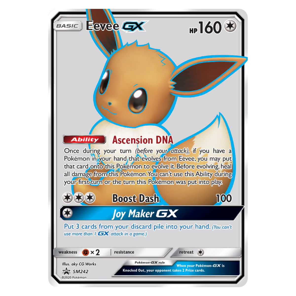 Eevee GX SM242 Promo — SM Black Star Promos