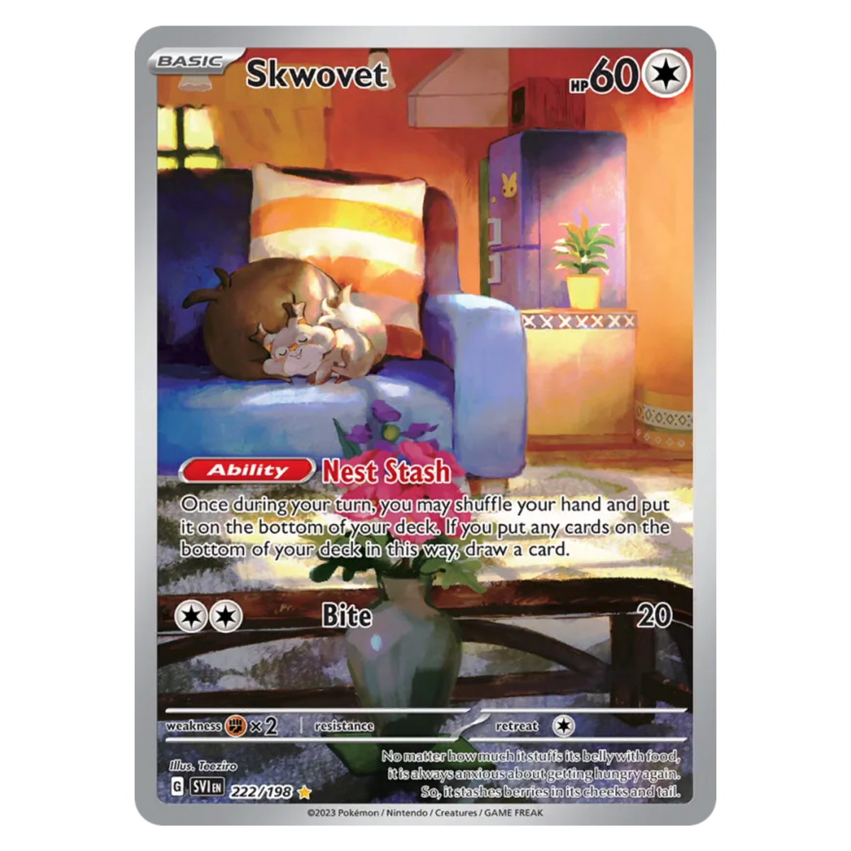 Skwovet 222/198 Illustration Rare — Scarlet & Violet