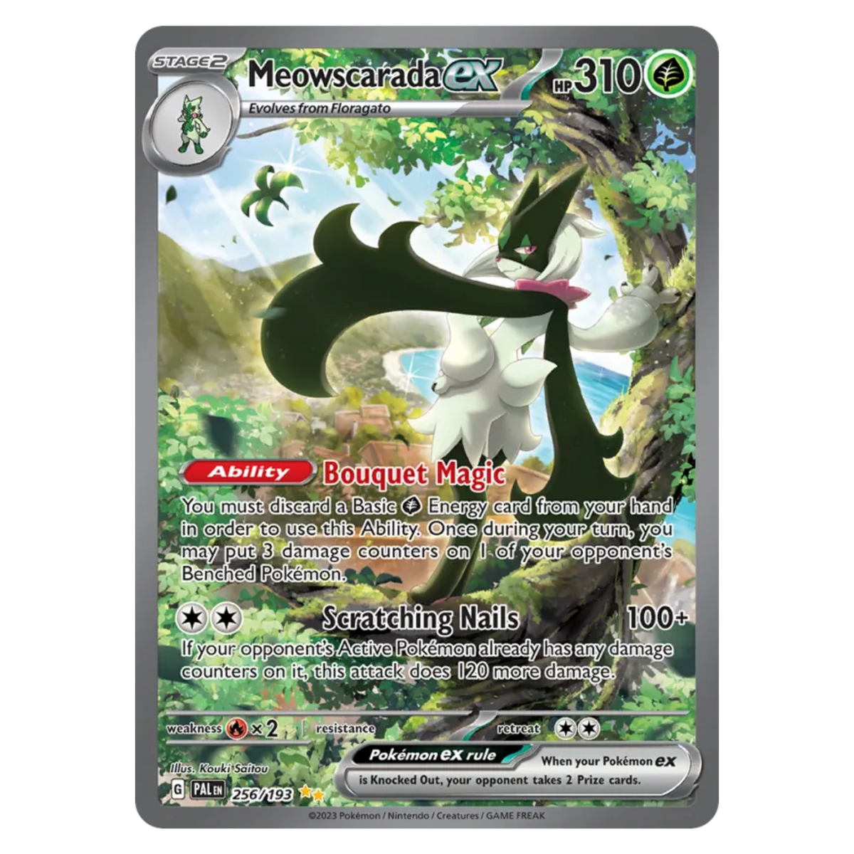 Meowscarada ex 256/193 Special Illustration Rare — Paldea Evolved