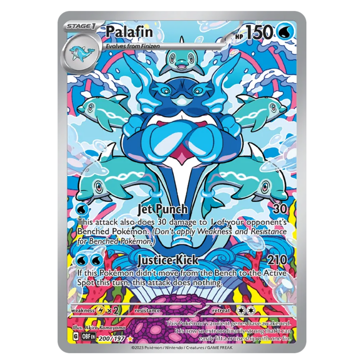 Palafin 200/197 Illustration Rare — Obsidian Flames