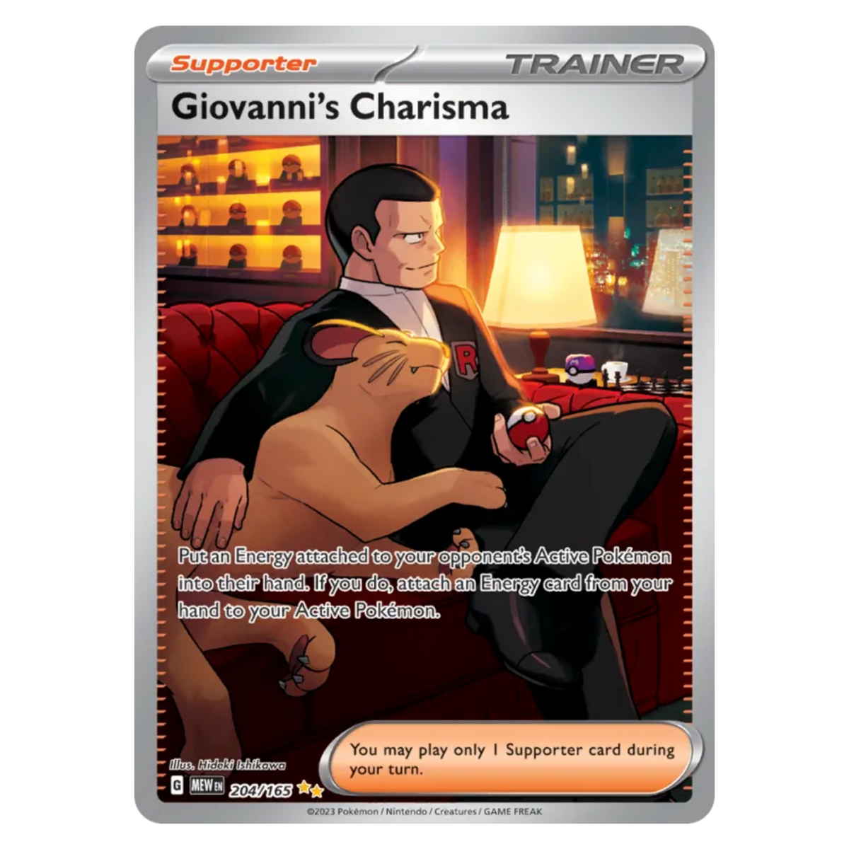 Giovanni's Charisma 204/165 Special Illustration Rare — 151