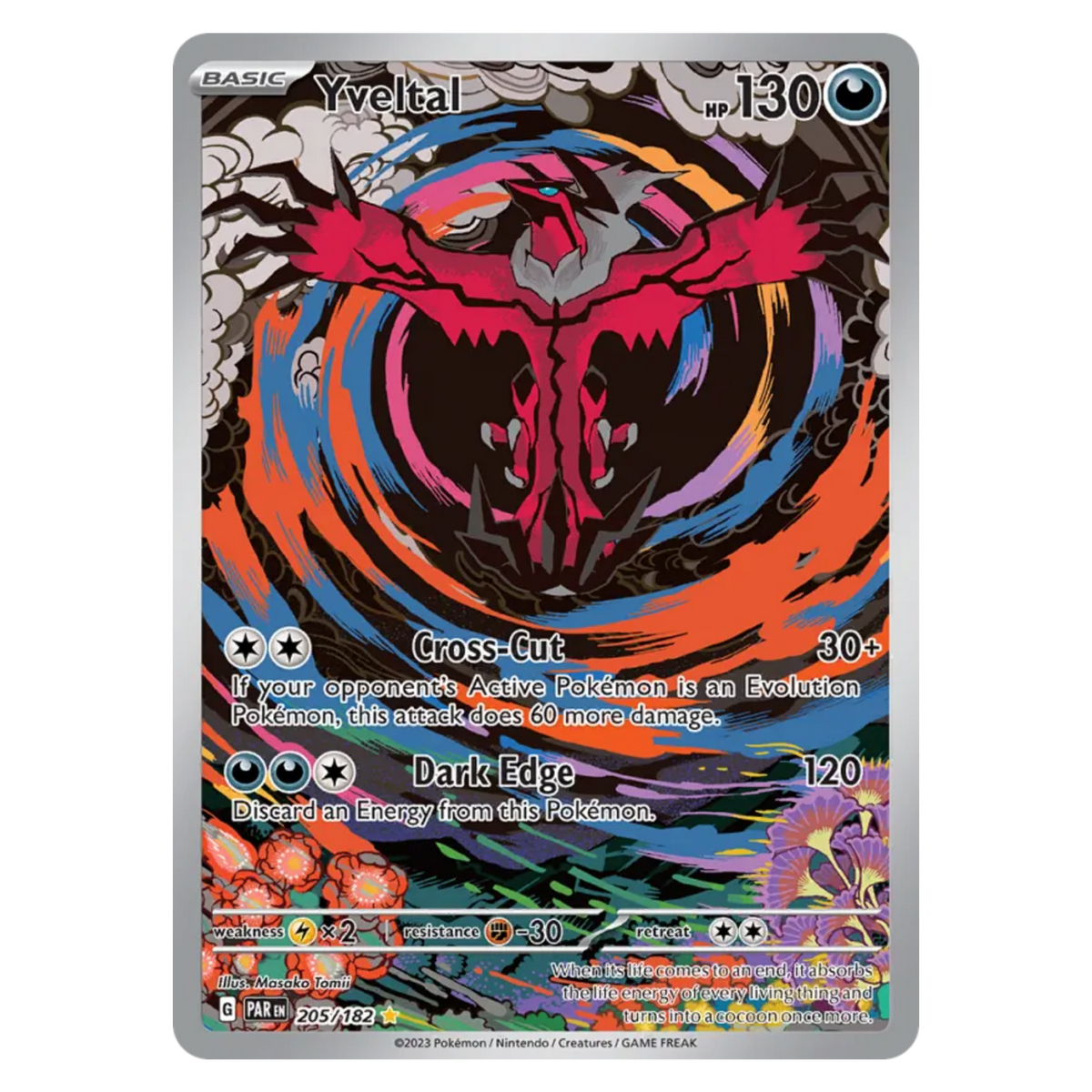 Yveltal 205/182 Illustration Rare — Paradox Rift