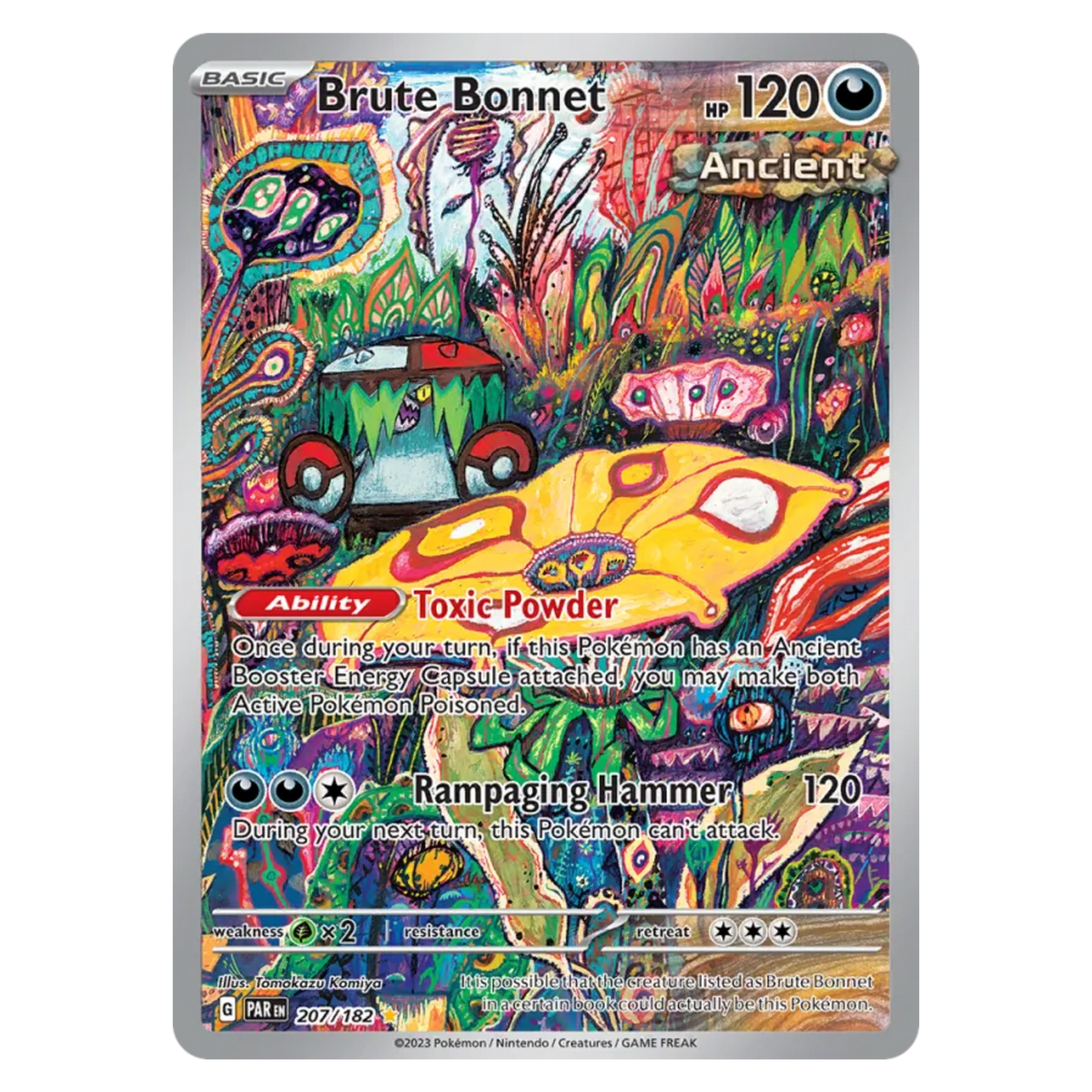 Brute Bonnet 207/182 Illustration Rare — Paradox Rift