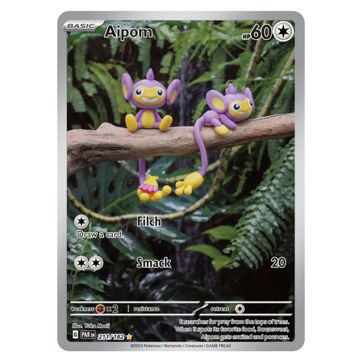 Aipom 211/182 Illustration Rare — Paradox Rift