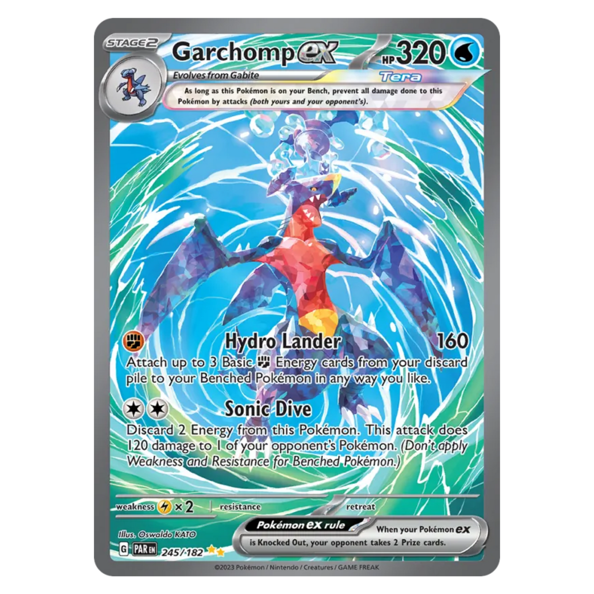 Garchomp ex 245/182 Special Illustration Rare — Paradox Rift
