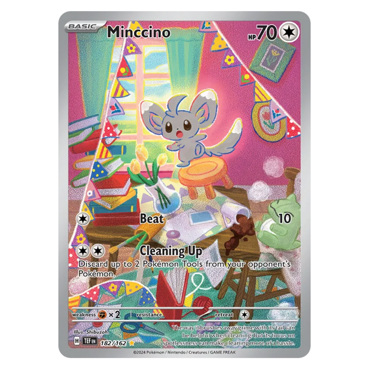 Minccino 182/162 Illustration Rare — Temporal Forces
