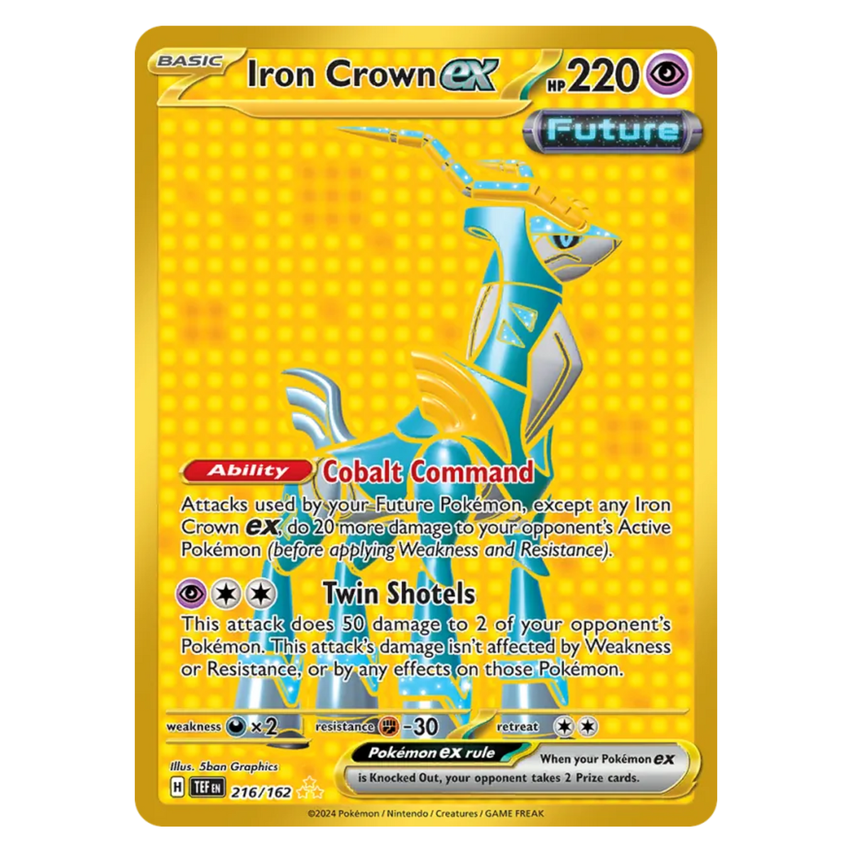 Iron Crown ex 216/162 Hyper Rare — Temporal Forces