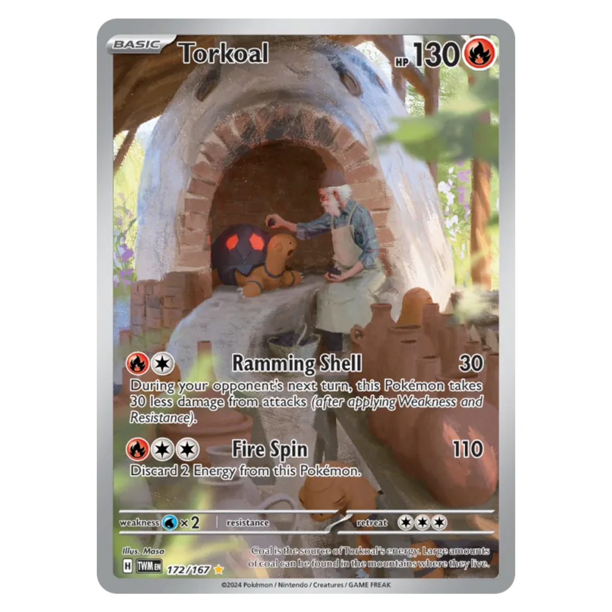 Torkoal 172/167 Illustration Rare — Twilight Masquerade