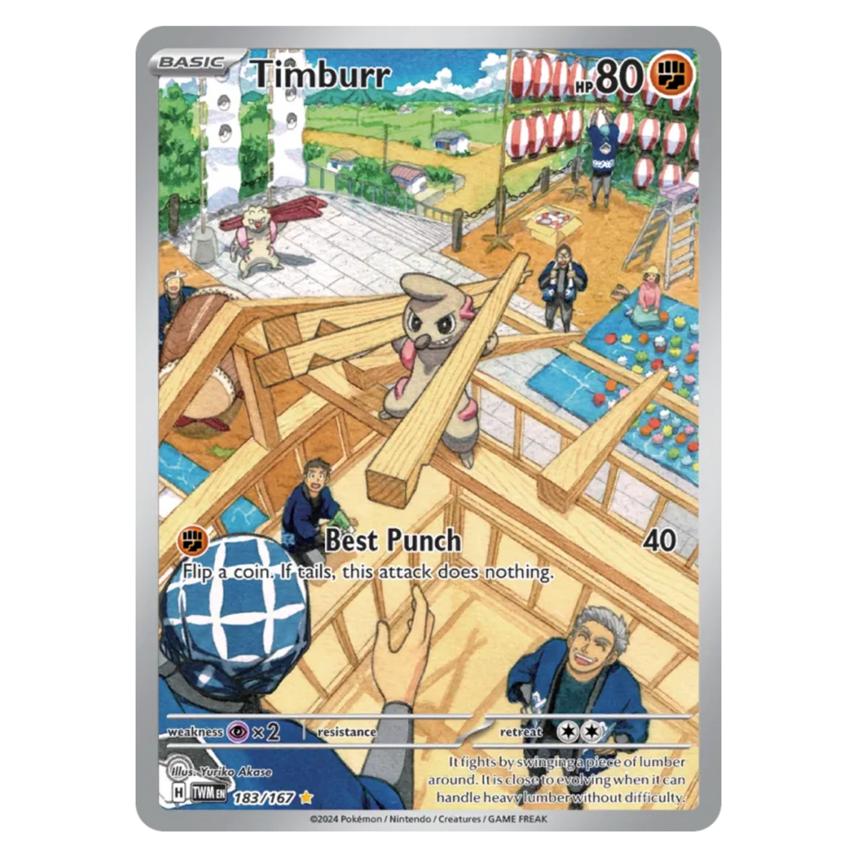 Timburr 183/167 Illustration Rare — Twilight Masquerade