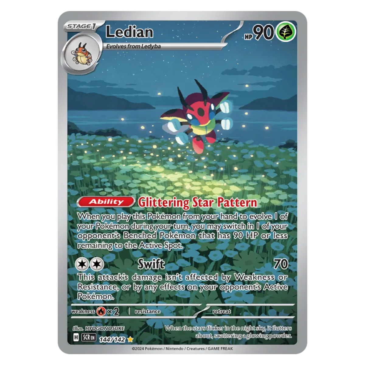 Ledian 144/142 Illustration Rare — Stellar Crown