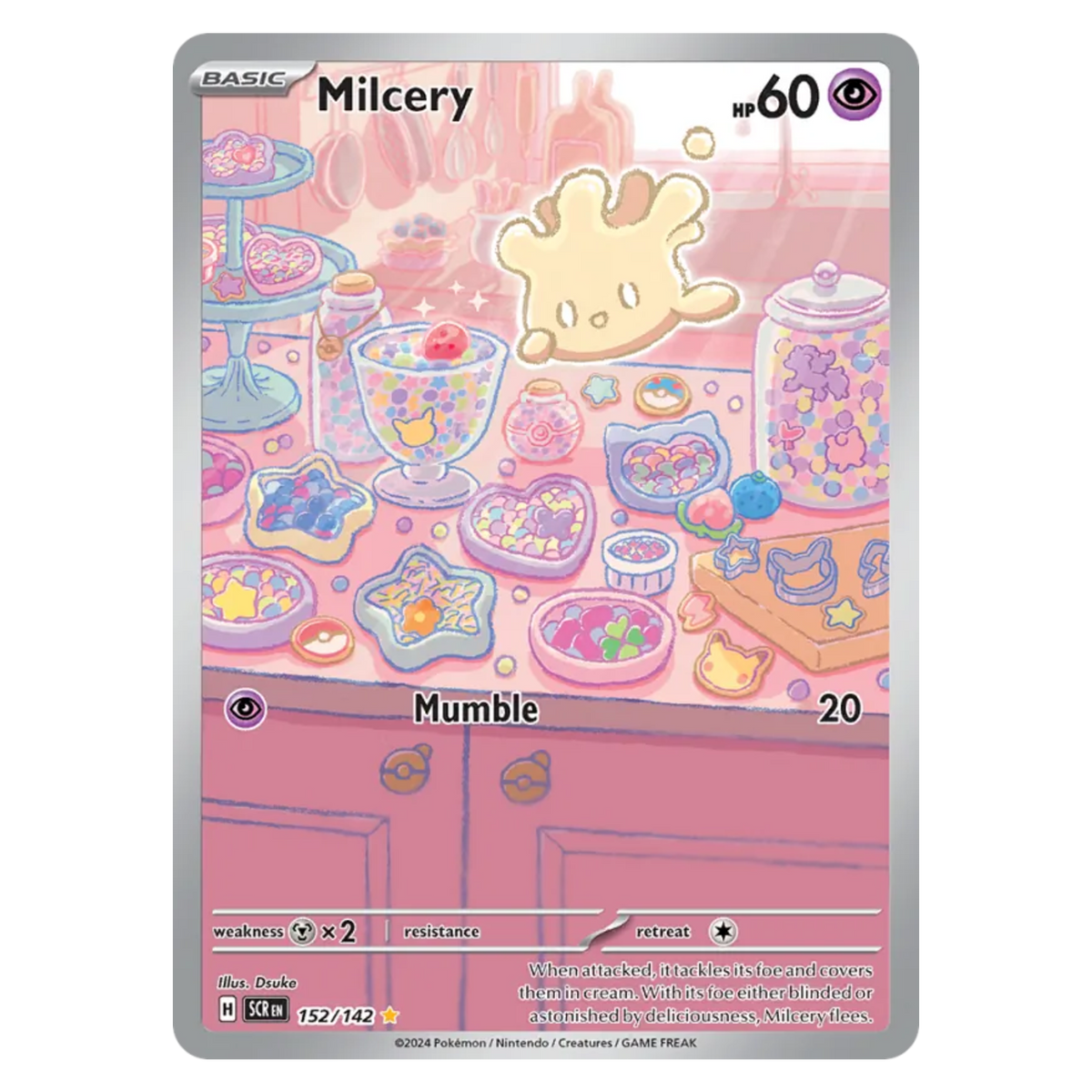 Milcery 152/142 Illustration Rare — Stellar Crown