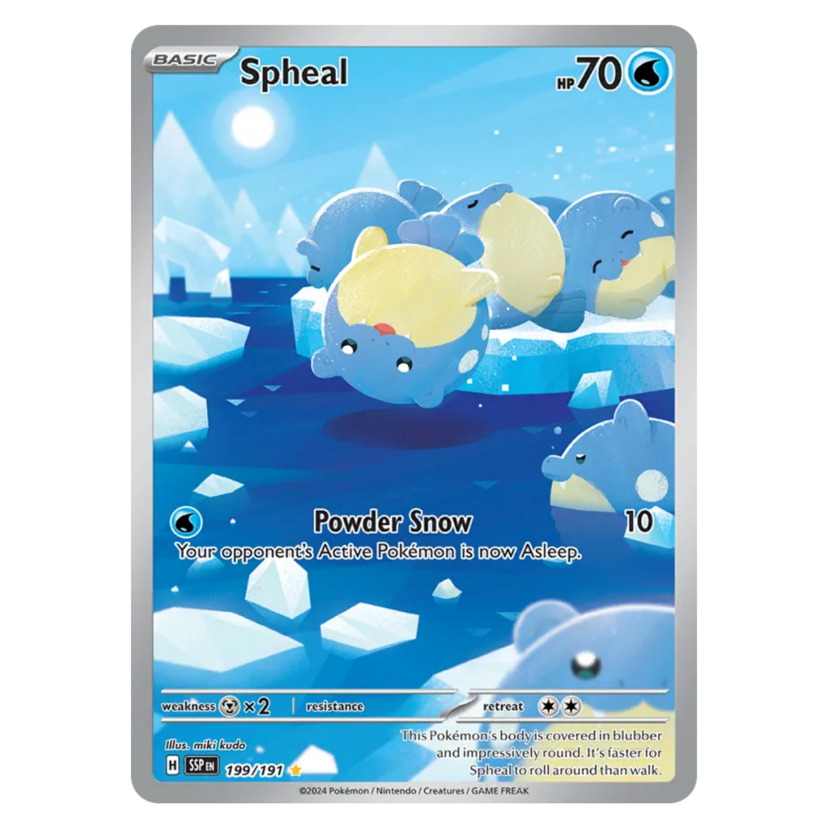 Spheal 199/191 Illustration Rare — Surging Sparks