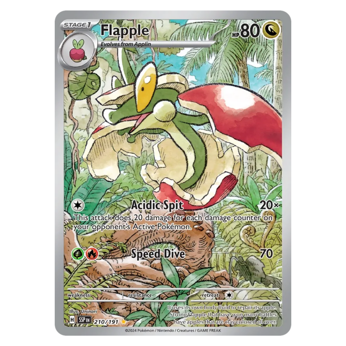 Flapple 210/191 Illustration Rare — Surging Sparks