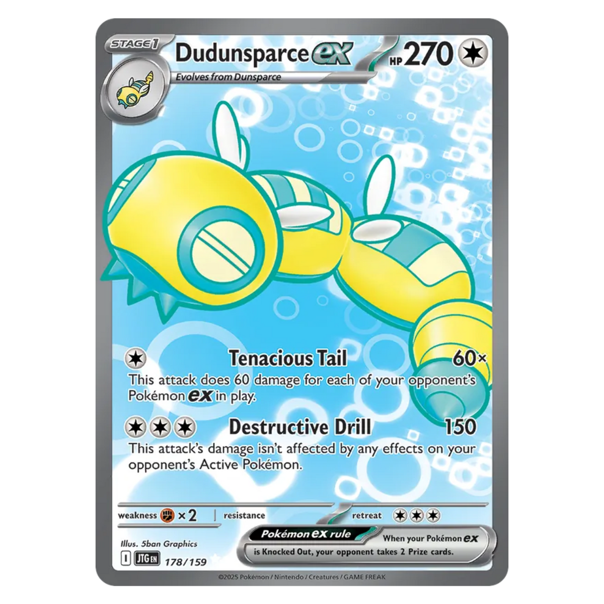 Dudunsparce ex 178/159 Ultra Rare — Journey Together