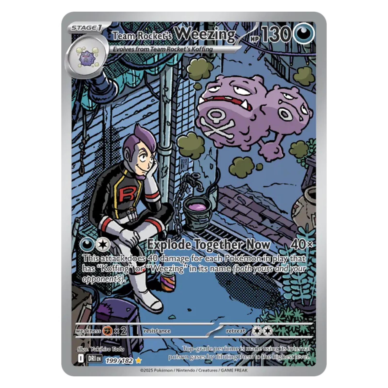Team Rocket's Weezing 199/182 Illustration rare — Destined Rivals