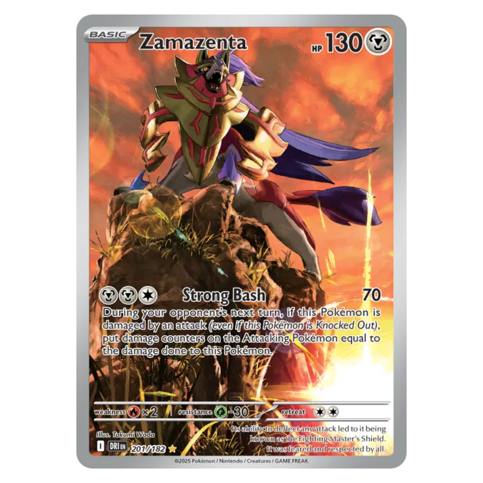 Zamazenta 201/182 Illustration rare — Destined Rivals