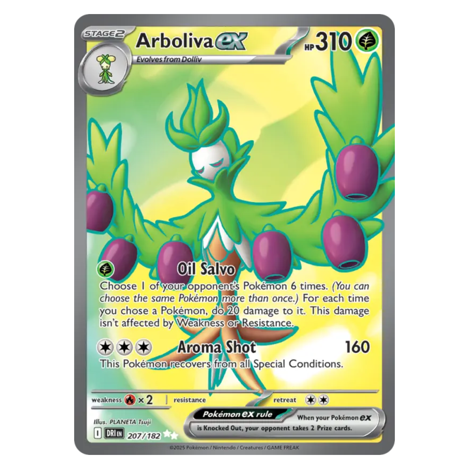 Arboliva ex 207/182 Ultra Rare — Destined Rivals