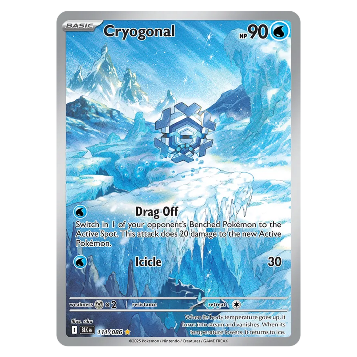 Cryogonal 111/86 Illustration Rare — Black Bolt