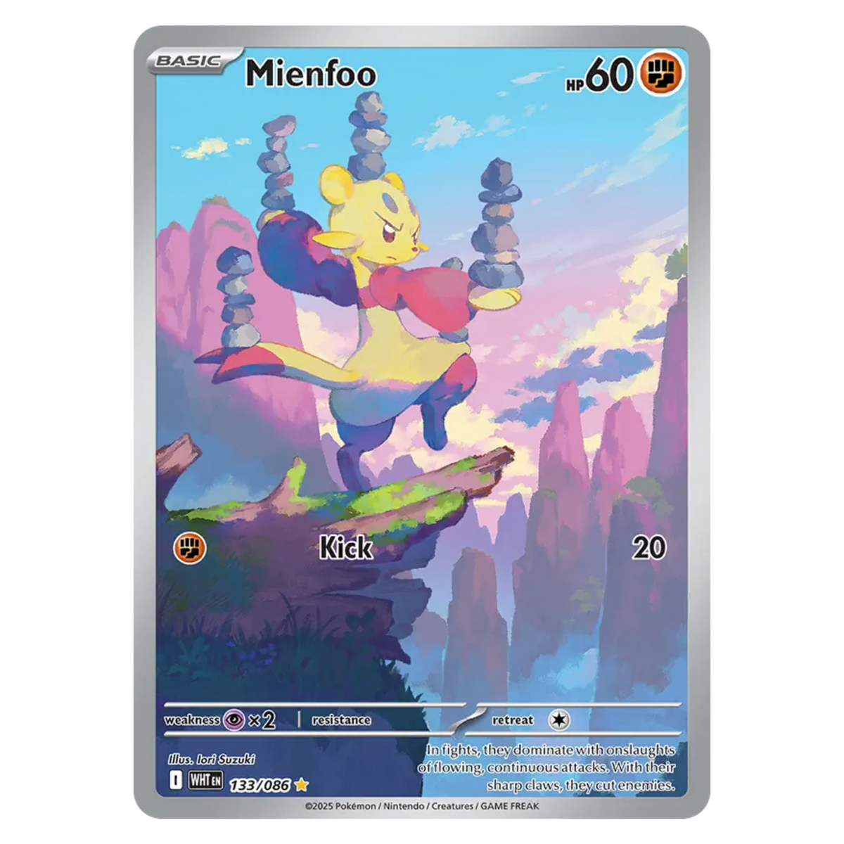 Mienfoo 133/86 Illustration Rare — White Flare