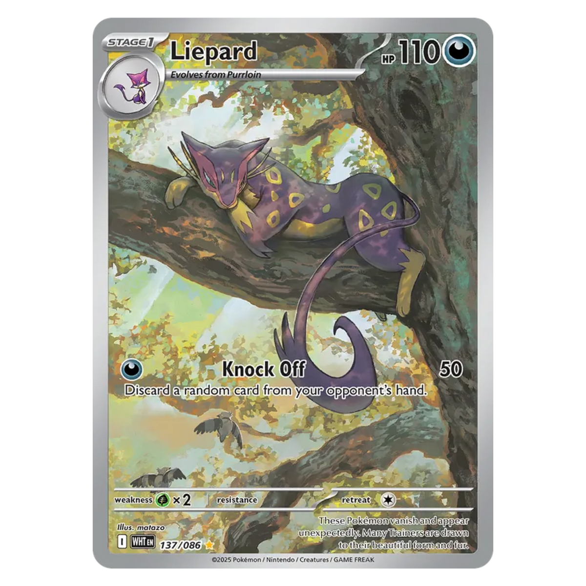 Liepard 137/86 Illustration Rare — White Flare