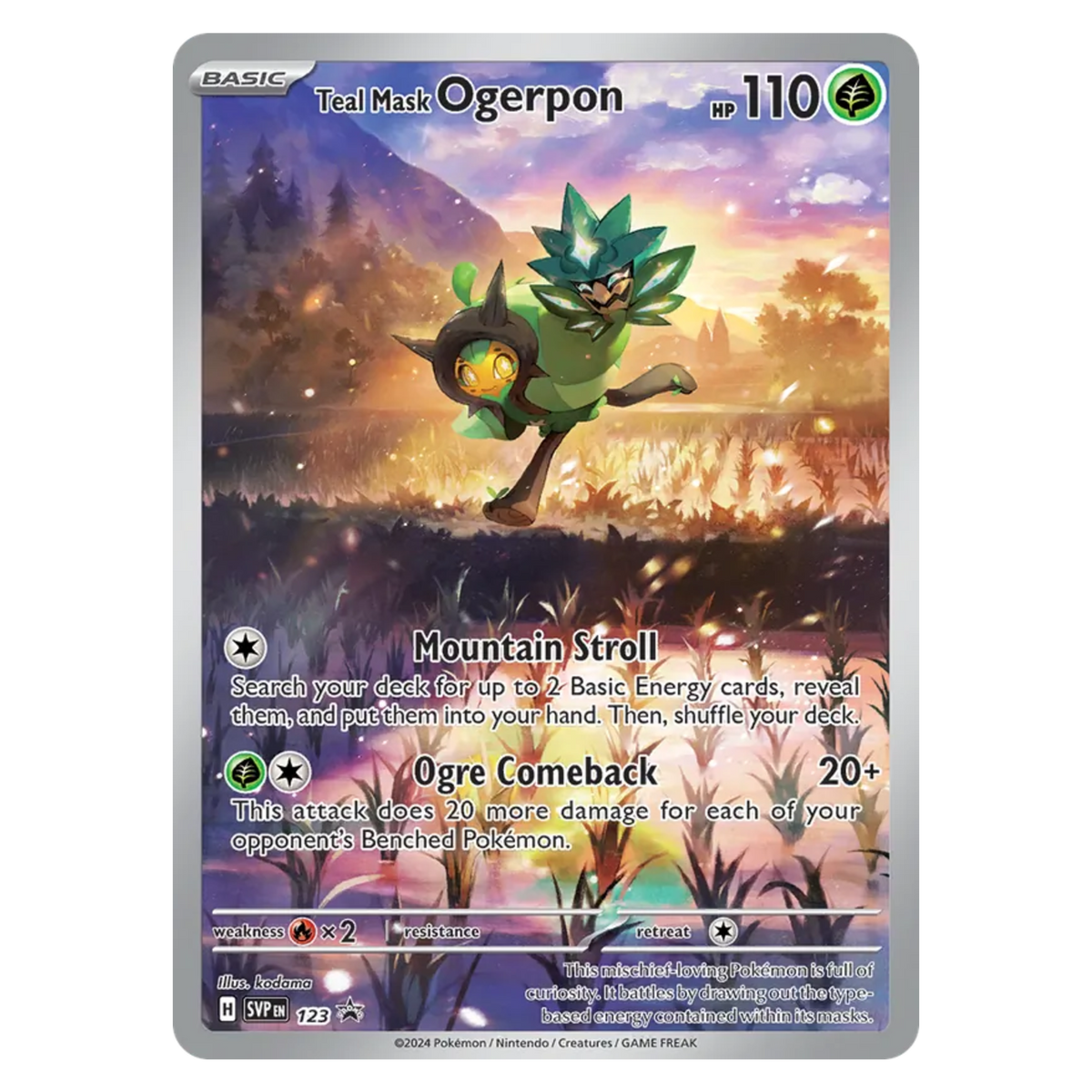 Teal Mask Ogerpon 123 Promo — SVP Black Star Promos
