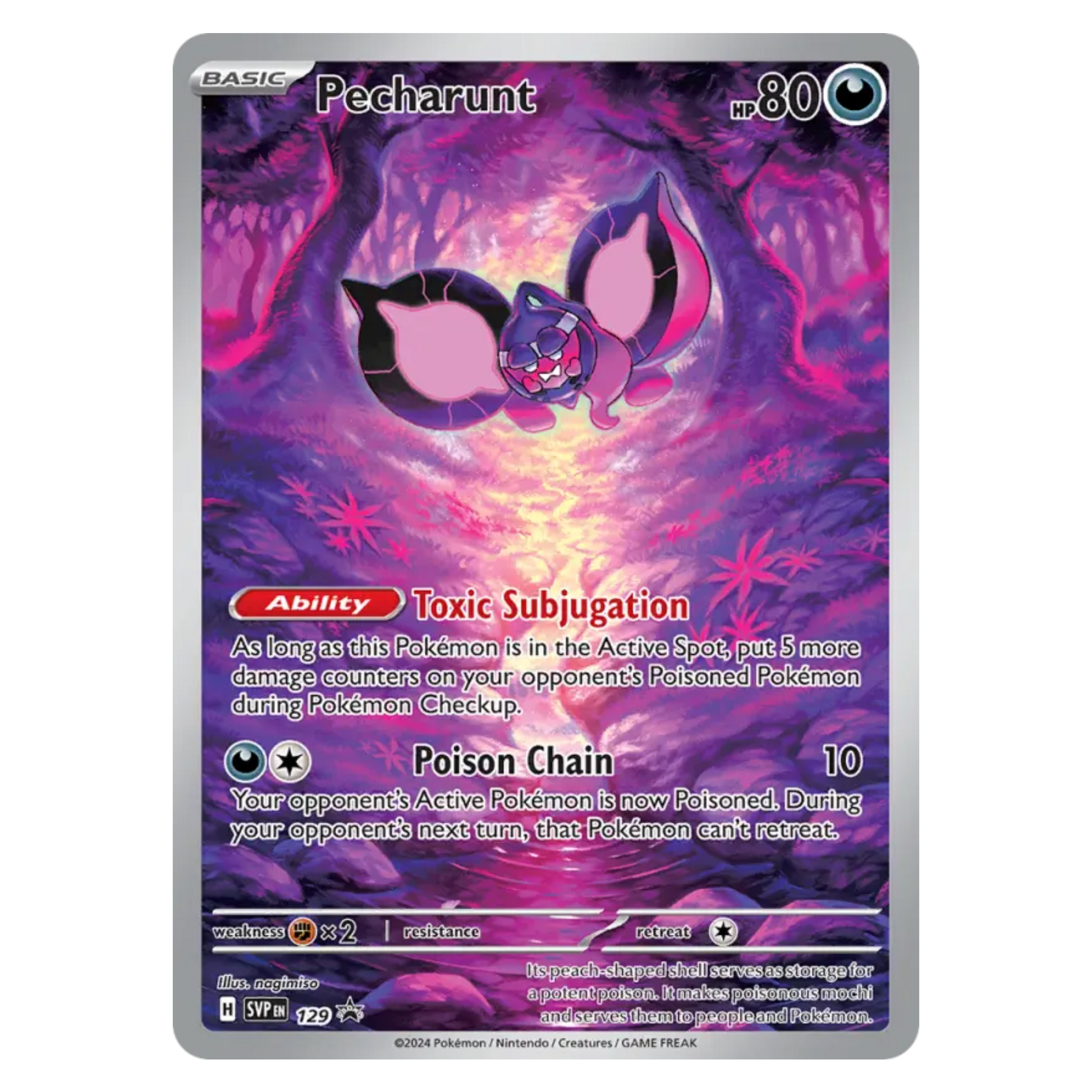 Pecharunt 129/225 None — SVP Black Star Promos