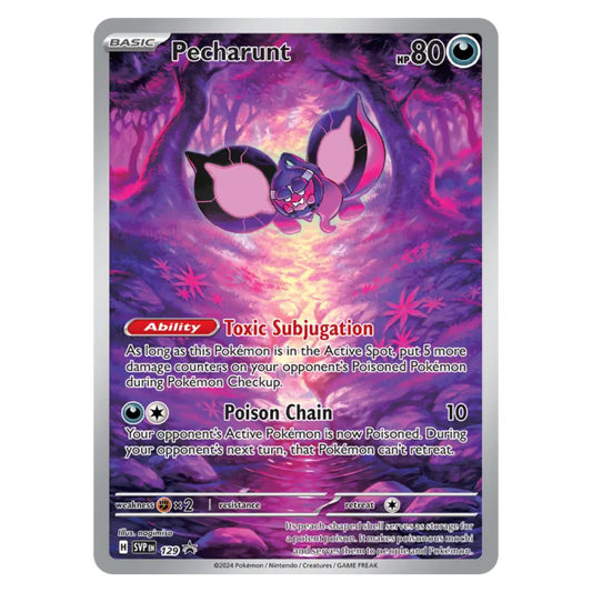 Pecharunt 129/225 None — SVP Black Star Promos