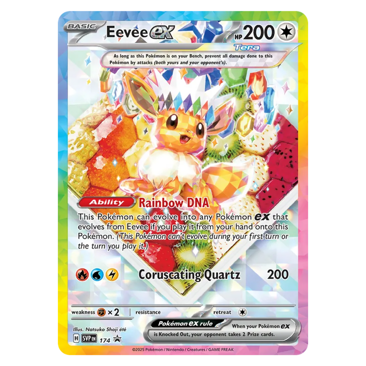 Eevee ex 174 Promo — SVP Black Star Promos