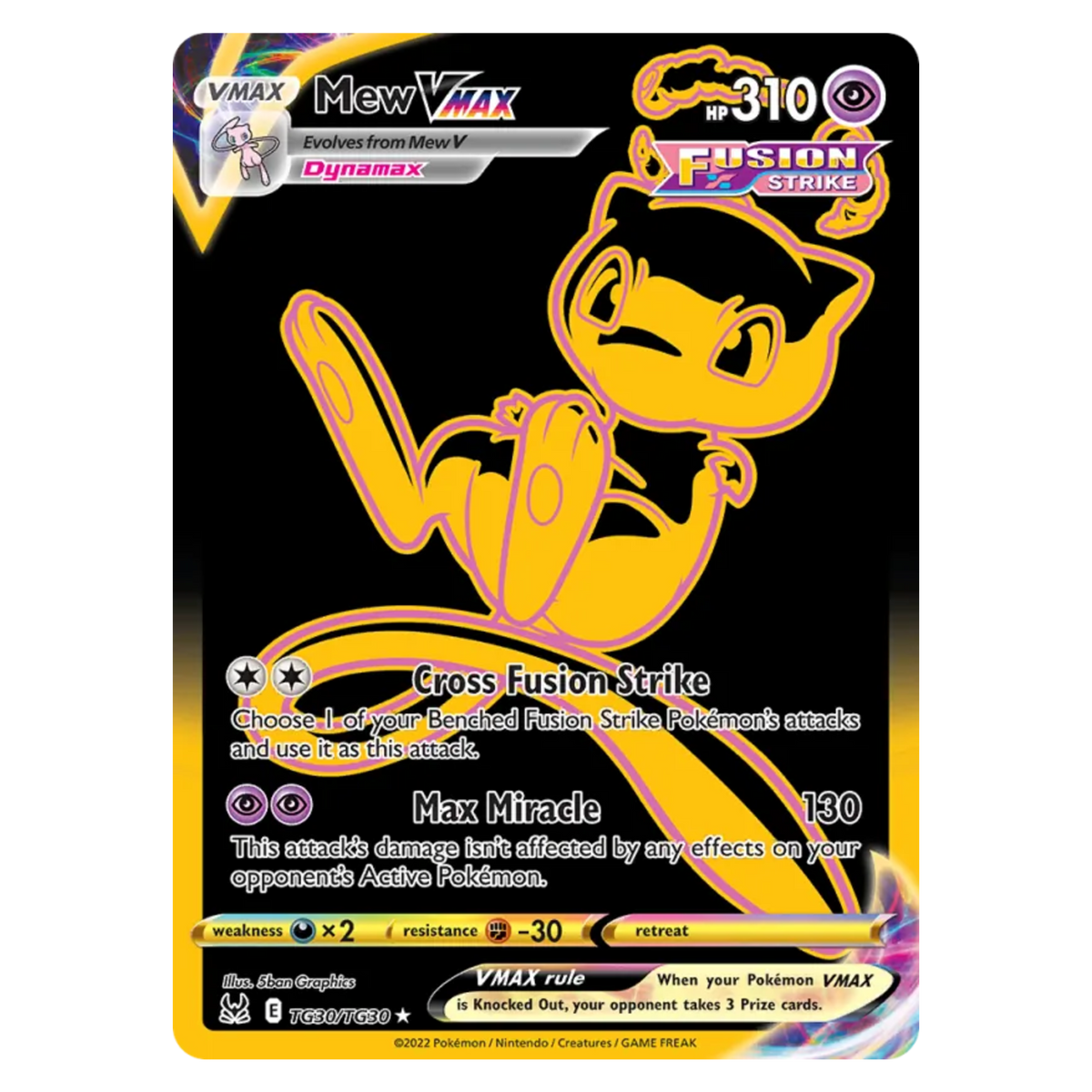 Mew VMAX TG30/TG30 Rare Secret — Lost Origin
