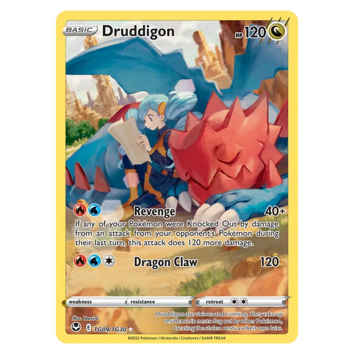 Druddigon TG09/TG30 Rare Holo — Silver Tempest