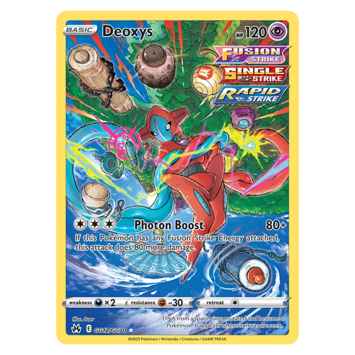 Deoxys GG12/70 Rare Holo — Crown Zenith Galarian Gallery