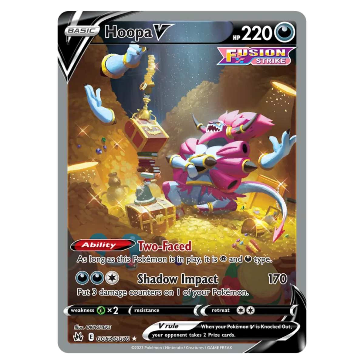 Hoopa V GG53/70 Holo Rare V — Crown Zenith Galarian Gallery