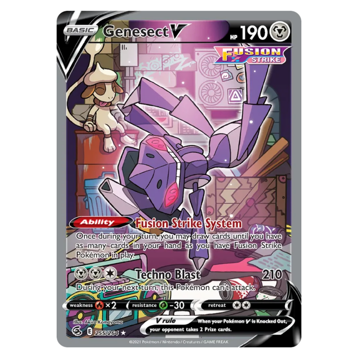 Genesect V 255/264 Rare Ultra — Fusion Strike