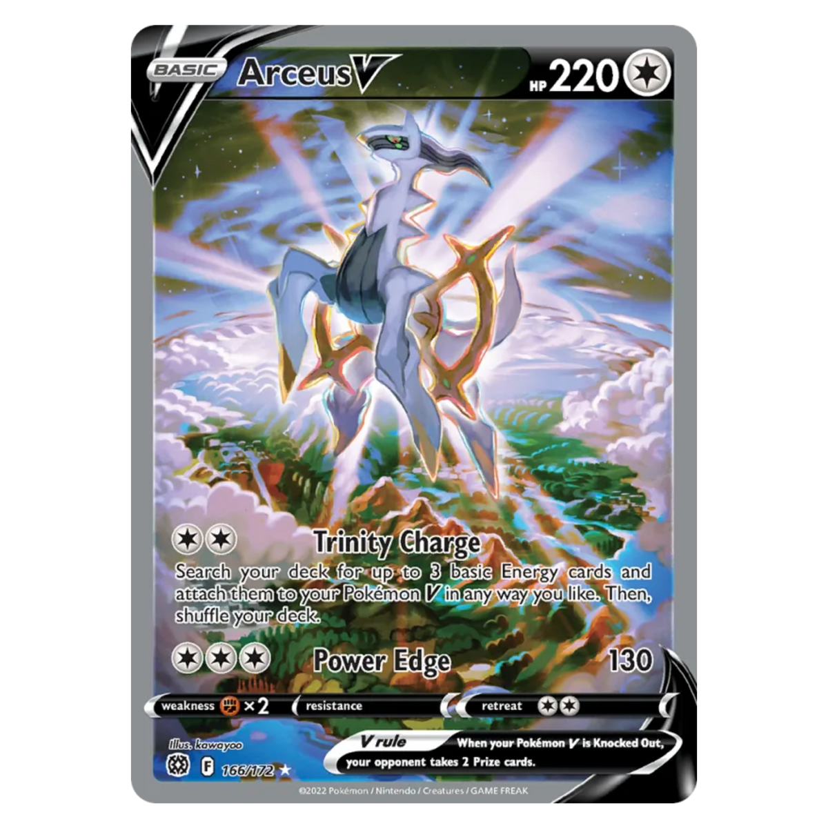 Arceus V 166/172 Rare Ultra — Brilliant Stars