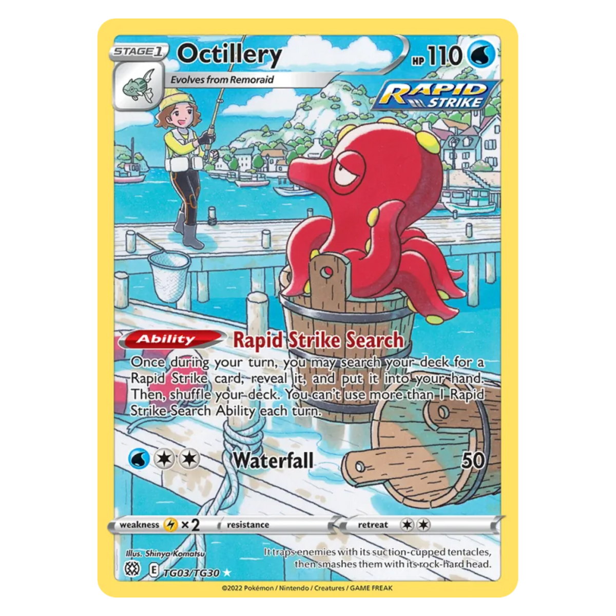 Octillery TG03/TG30 Rare Holo — Brilliant Stars