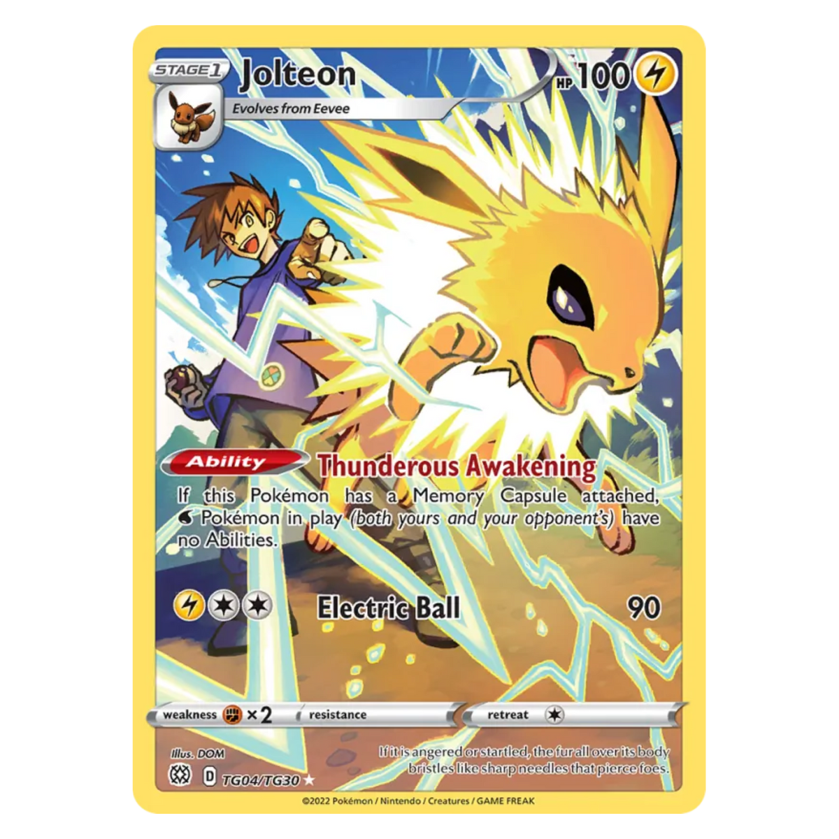 Jolteon TG04/TG30 Rare Holo — Brilliant Stars
