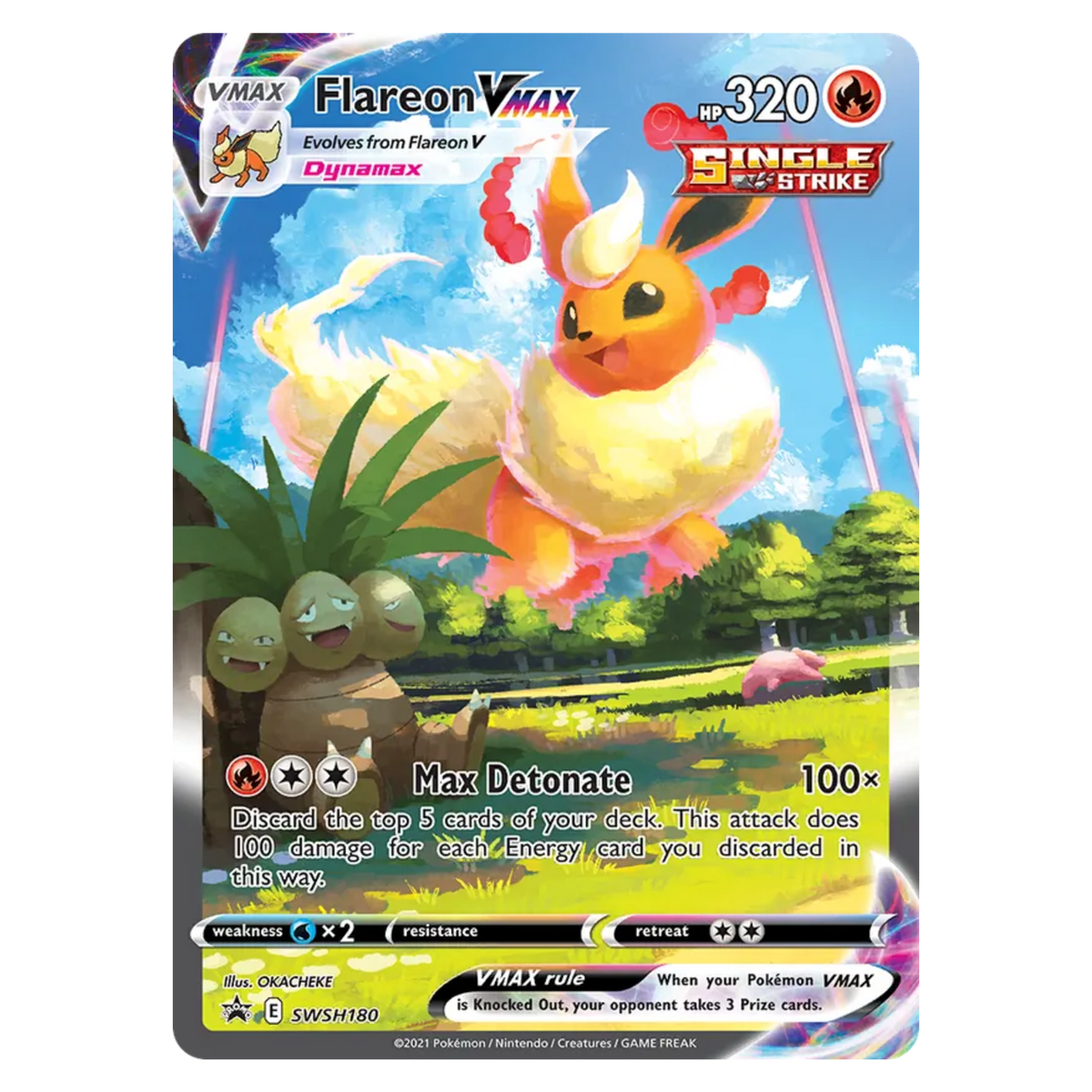 Flareon VMAX SWSH180 Promo — SWSH Black Star Promos
