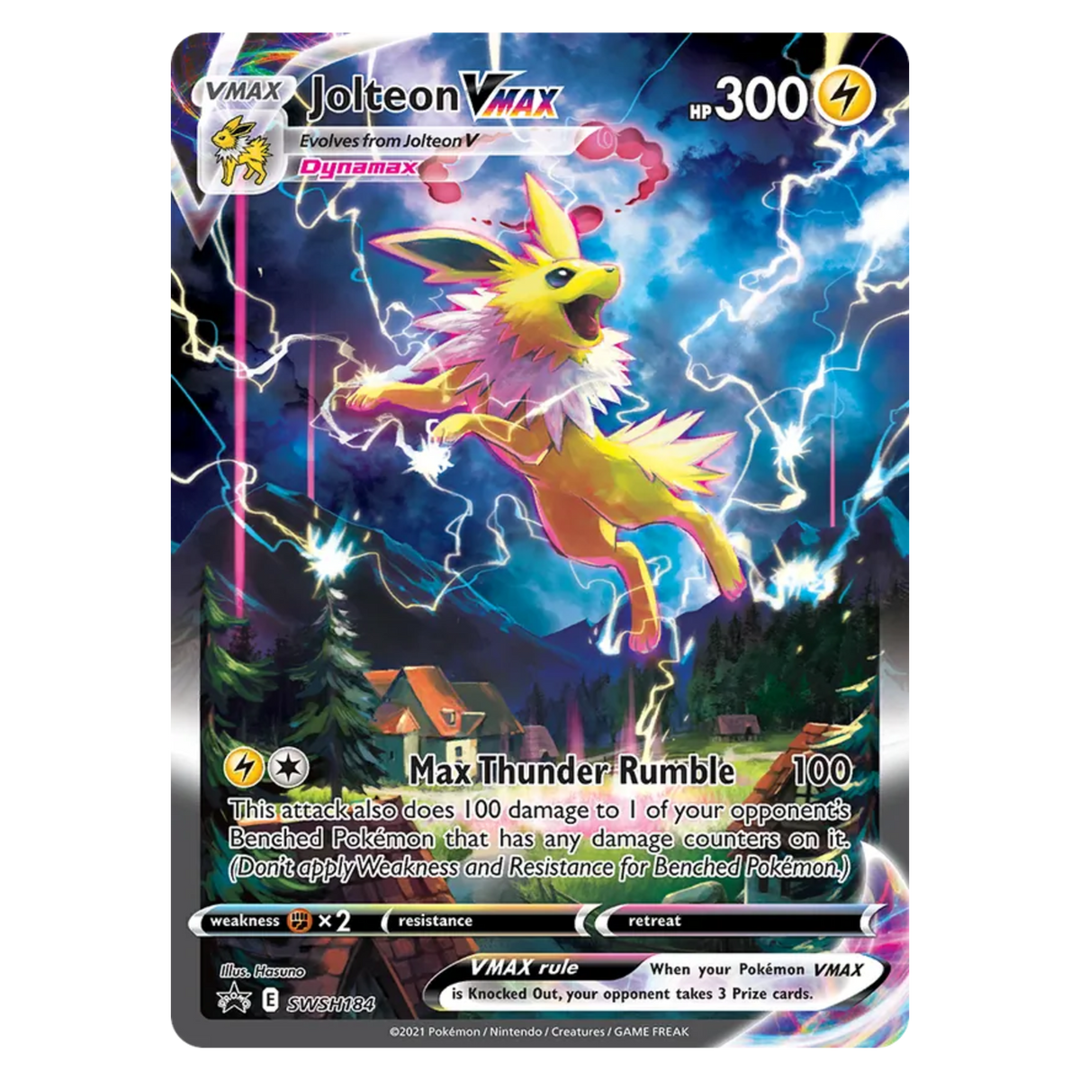Jolteon VMAX SWSH184 Promo — SWSH Black Star Promos