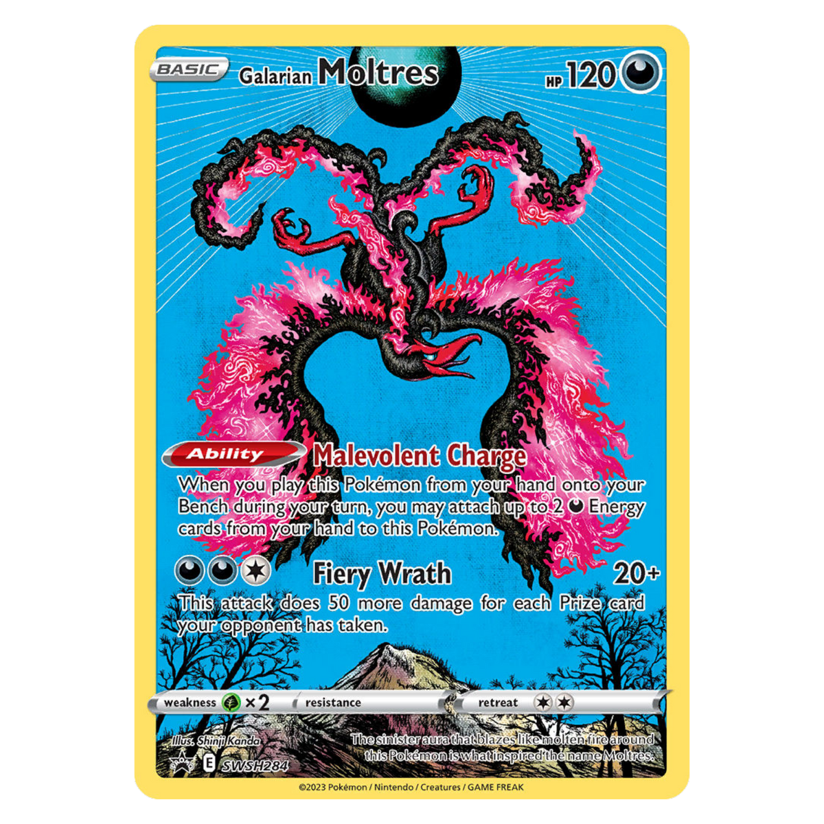Galarian Moltres SWSH284 Promo — SWSH Black Star Promos