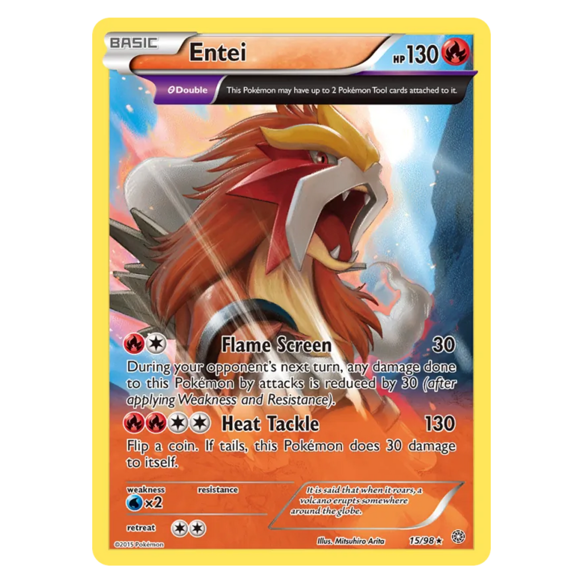 Entei 15/98 Rare Holo — Ancient Origins
